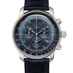 ZEPPELIN Men Patterned Dial & Leather Straps Analogue Watch 76803-66