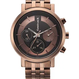 Fastrack Men Textured Dial & Bracelet Style Straps Analogue Watch 3287QM03-44