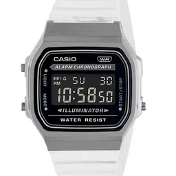 CASIO Unisex Bracelet Style Straps Digital Watch D306 A168XES-1BDF-42
