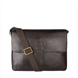 Hidesign Men Brown Solid Leather Laptop Bag-4