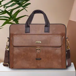 LOREM Unisex Textured Laptop Bag-image-85