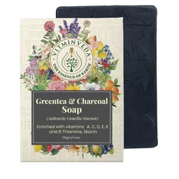 VITMINVEDA Natural Green Tea & Charcoal Herbal Soap Bar - 125g-7