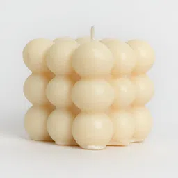 The Orby House White Scented Bubble Pillar Candle-image-28