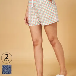 YU by Pantaloons Pack of 2 Floral Print Regular Shorts-image-77