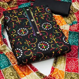 Sidhidata Embroidered Unstitched Dress Material-image-53