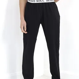 BRAVE SOUL Men Knitted Pure Cotton Lounge Pants-4