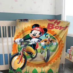 YK Kids Mickey Mouse Cartoon Printed Ultra Soft AC Baby Blanket-image-79