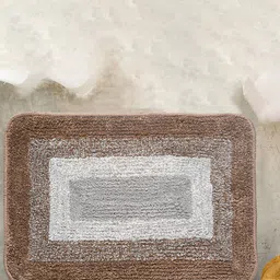 Saral Home Set of 2 Beige Antiskid Bath-Door Mat-35