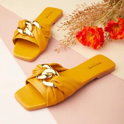 Tokyo Talkies Women Embellished Open Toe Flats-image-80