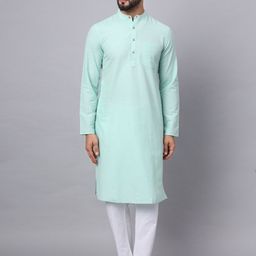 Latest Chikan Garments Mandarin Collar Long Sleeves Cotton Kurta-picture-41