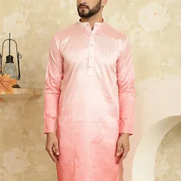 SOJANYA Ethnic Motifs Woven Design Jacquard Straight Kurta-image-60