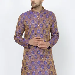 Sydney Heights Ethnic Motifs Thread Work Mandarin Collar Long Sleeves Straight Kurta-57