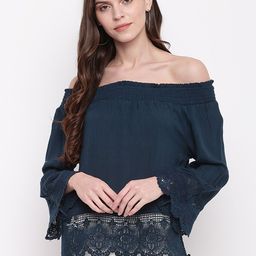 Mayra Women Blue Solid Top-image-20
