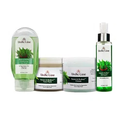 Vedicline Neem & Brahmi Face Wash, Pack, Cream & Astringent Combo-4