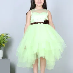 Toy Balloon kids Girls Embellished High-Low Hem Fit & Flare Tulle Dress-image-83