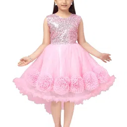 BAESD Girls Embellished Net Fit & Flare Dress-image-28