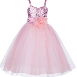 BAESD Girls Embellished Fit & Flare Party Dress-image-98