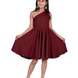 BAESD One Shoulder Fit & Flare Dress-image-45