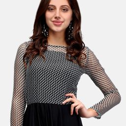 V&M Geometric Printed Fit & Flare Dress-image-37