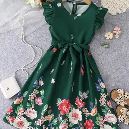 BAESD Floral Print Fit & Flare Dress-picture-37