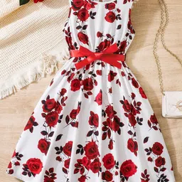 BAESD Floral Print Fit & Flare Dress-image-99
