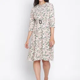 DRAAX Fashions Floral Print Fit & Flare Dress-picture-24