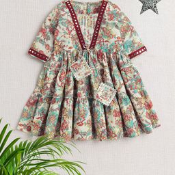 The Magic Wand Floral Print Fit & Flare Dress-image-13