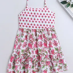 The Magic Wand  Girls Floral Print Fit & Flare Dress-image-82