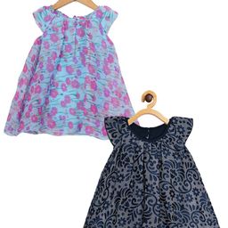 Creative Kids Infants Girls Pack of 2 Floral Printed A-Line Dress-image-85
