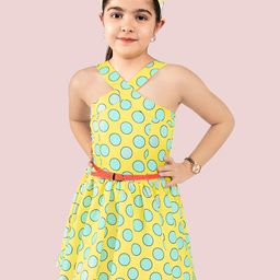 Naughty Ninos Girls Geometric Printed Fit & Flare Dress-image-33