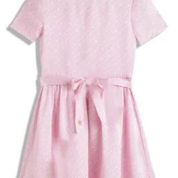 Tommy Hilfiger Girls Geometric Printed Fit & Flare Dress-image-70