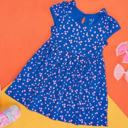 YU by Pantaloons Infants Floral Printed Cap Sleeves Cotton Fit & Flare Dress-image-38