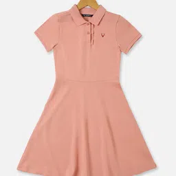 Allen Solly Junior Solid Fit & Flare Dress-image-72