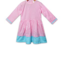 charkhee Round Neck Cotton Fit & Flare Dress-image-78