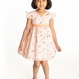 Campana Girls Print Ruffled Fit & Flare Dress-picture-28
