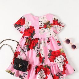 StyleCast x Revolte Girls Floral Print Flared Sleeve Layered Fit & Flare Dress-image-73