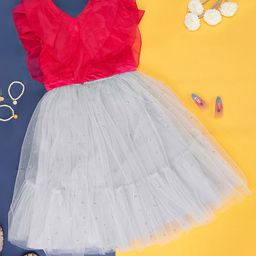 Pantaloons Junior Girls V-Neck Flutter Sleeve Clothing Set-image-31