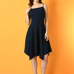Myshka Shoulder Strap Fit & Flare Dress-image-13
