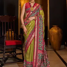 Anouk Ethnic Motifs Zari Patola Saree-image-88