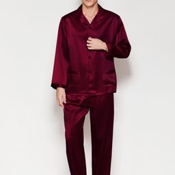Bella Babe by SK Lapel Collar Satin Night suit-image-82