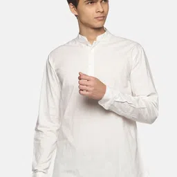 Sethukrishna Men Cream-Coloured Cotton Kurta-picture-14