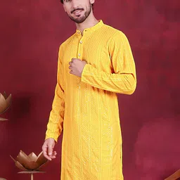 Jompers Embroidered Sequinned Kurta-image-6