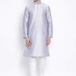 VASTRAMAY Mandarin Collar Straight Kurta-image-54