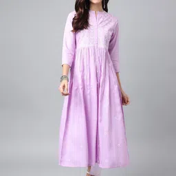 ANANDITA Women Embroidered Thread Work Anarkali Kurta-image-47