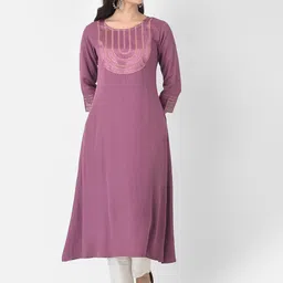Span Floral Embroidered Thread Work Straight Kurta-picture-18