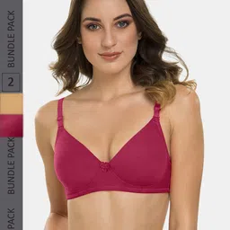 Tweens Pack Of 2 Full Coverage Lightly Padded Cotton T-shirt Bra-34