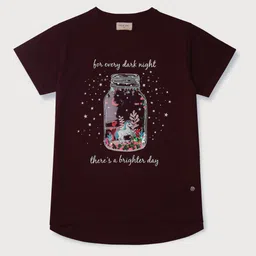 Gini and Jony Girls Graphic Printed Cotton T-Shirt-image-56