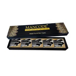 MANCODE Men 5-Pcs Deep Cleansing Charcoal Luxury Soap Gift Set - 125 g each-4
