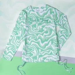Gini and Jony Print Cotton Three Quarter Sleeves Top-image-41