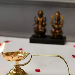 Aura Yellow Brass Karpoor Dani Diya-10